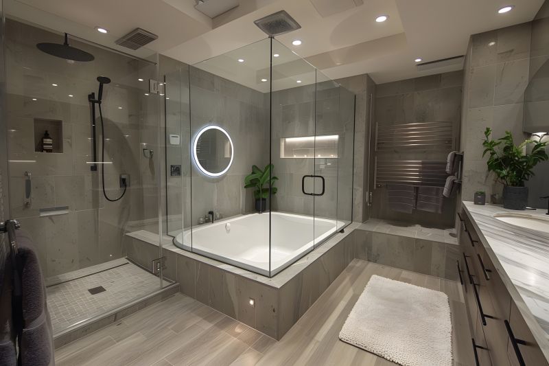 Interior of Bathroom with Bathtub